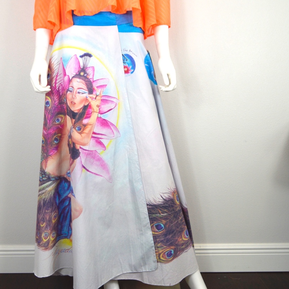 Unique Hand Made Painted Artistic Skirt